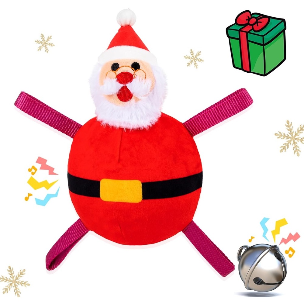 0184. Christmas Dog Toys - Santa Claus Toys for Dog